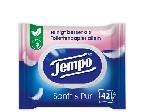 Tempo Feuchttücher sanft&pur Parfumfrei 42 Tücher
