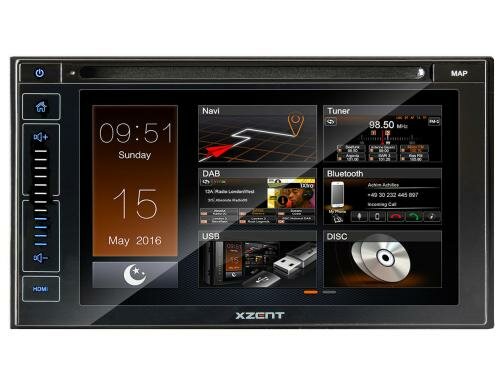 XZENT Autoradio X-402 2-DIN Moniceiver/Naviceiver, DAB+,6,2, BT,