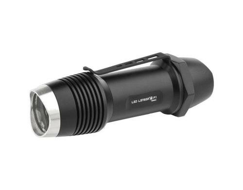 LED LENSER Taschenlampe F1, schwarz 400lm, max. 3.5h, 69g, 1x CR123 Batterie