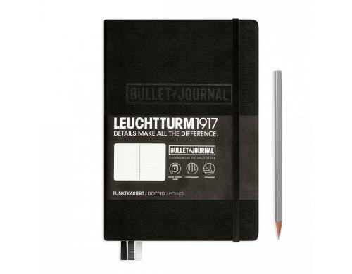 Leuchtturm Notizbuch Bullet Journ A5 dotted schwarz, 240 Seiten