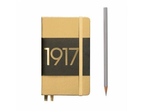 Leuchtturm Notizbuch Metallic E. A6 dotted gold, 187 Seiten