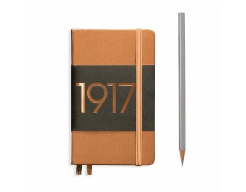 Leuchtturm Notizbuch Metallic E. A6 dotted kupfer, 187 Seiten