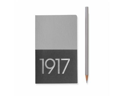 Leuchtturm Notizheft Jottbook Metallic A6 blanko, silber, 60 Seiten, 2er Pack