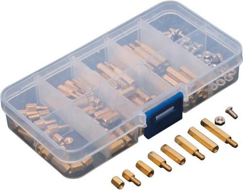 120-teiliges Abstandshalter, Grösse: M3 Set in Box, 8 verschiedene Längen