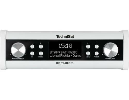 Technisat DigitRadio 20, Weiss Küchenunterbauradio, DAB+