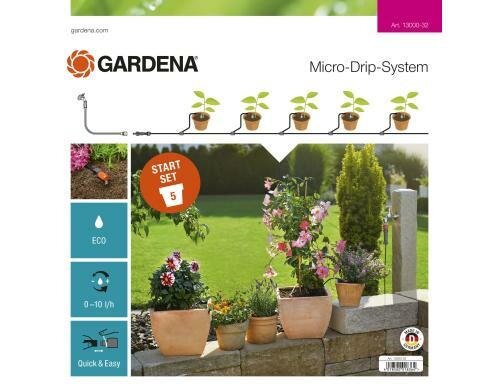 Gardena Micro-Drip-System Start-Set Pflanztöpfe S
