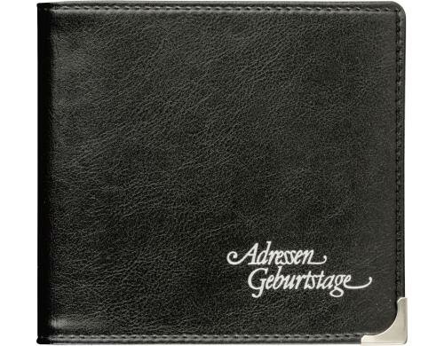 Brunnen Adressbuch Soft Grösse 10 x 9.5cm, schwarz