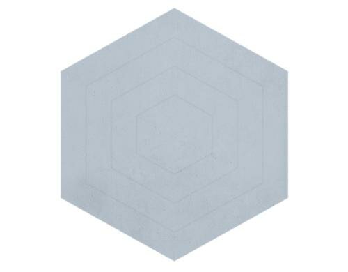 Teppich Hexagon Wild Island Clestial Blue