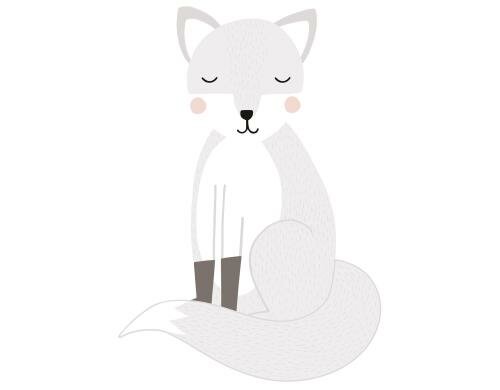 Wandtattoo XL Into the wo. Fox
