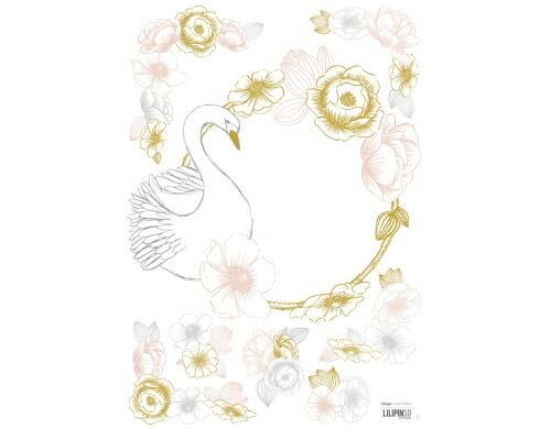 Wandtattoo A3 Botany Crown + Flowers