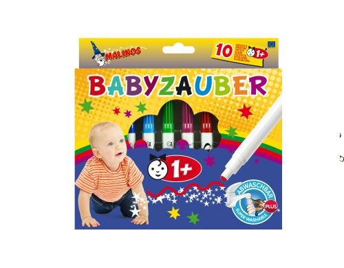Malinos Filzstifte Babyzauber 10 Stifte, für Kinder ab 1 Jahr