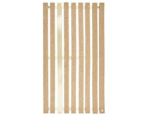 OYOY Notizboard Lamella Grösse 3x39x70cm, Kork/Metall