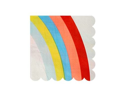 Meri Meri Servietten Rainbow 125x125mm Grösse 125x125mm, 20 Stück