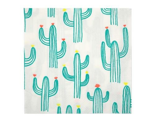 Meri Meri Servietten Kaktus Grösse 165x165mm, 20 Stück