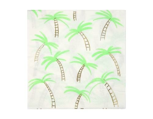 Meri Meri Servietten Palme 165x165mm Grösse 165x165mm, 16 Stück