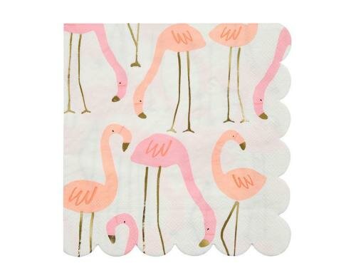 Meri Meri Servietten Flamingo 165x165mm Grösse 165x165mm, 16 Stück