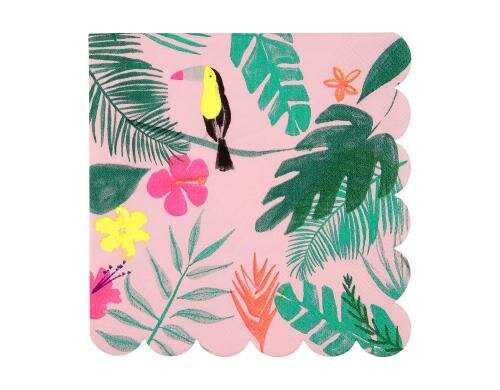 Meri Meri Servietten Tropical 165x165mm Grösse 165x165mm, 20 Stück