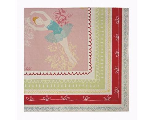 Meri Meri Servietten Little Dancer Grösse 125x125mm, 20 Stück