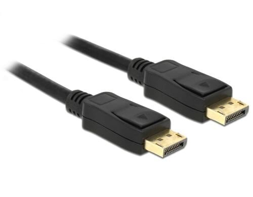 Delock DisplayPort - Displayport Kabel, 7m Schwarz, Auflösung bis 3820 x 2160 @ 60 Hz