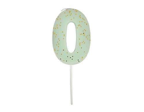 Meri Meri Kerzen Number 0 Mint 1 Stück, mint, Box Grösse 55x135x20mm