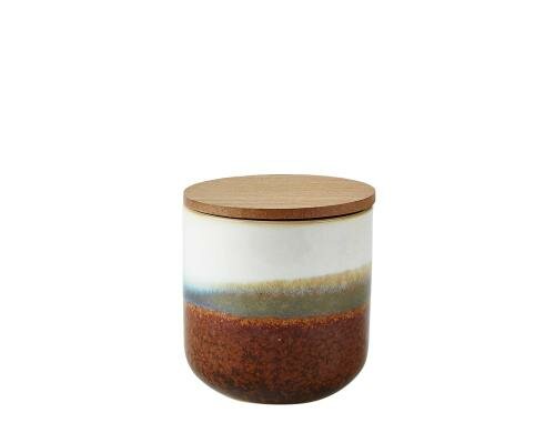 Villa Duftkerze mit Deckel weiss braun Coconut Beach, 45h, 9x9cm