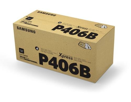 Samsung HP Toner CLT-P406B Black SU374A zwei Toner schwarz à 1500 Seiten 5 %Deckung