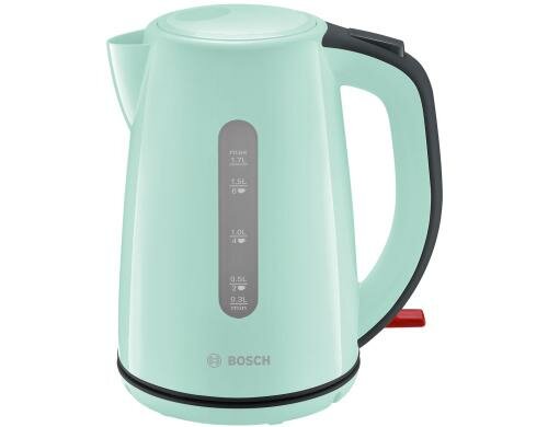 Bosch Wasserkocher TWK7502 mint turquoise/ black grey, 1.7 Liter