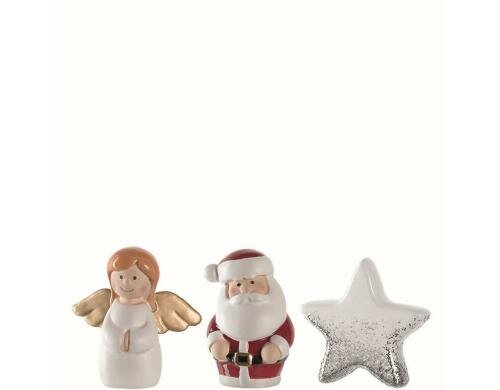 Leonardo Figuren 3er Set assortiert Festivo 1x 3er Set, Weihnachtsartikel