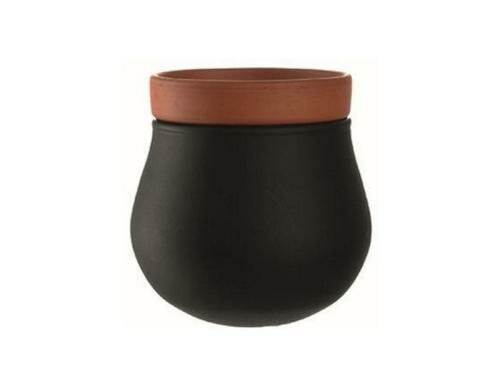 Leonardo Pflanzentopf 2er Set Serra schwarz 1x 2er Set, Grösse: 13x10cm