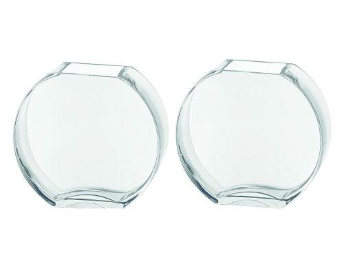 Leonardo Vase Centro Scheibe 16cm klar 4 Stück, HxLxB: 16x17x4cm