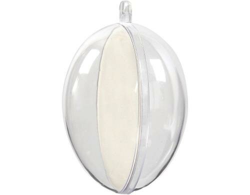 Creativ Company Eier aus Acryl 5 Stück, Höhre: 6.3 cm