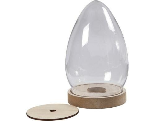 Creativ Company Dekoglocke auf Holzfuss 19.5 cm