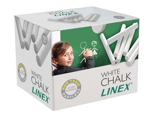 Linex weisse Kreide 100 Stück 80mm Höhe