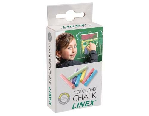 Linex farbige Kreide 10 Stück 80mm Höhe