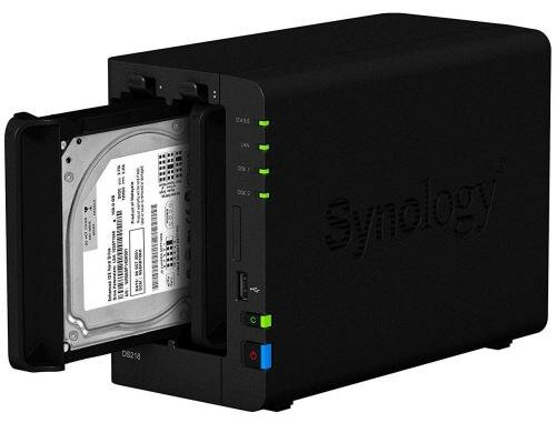 Synology DS218, 2-bay NAS inkl. 2x 4TB HDD Seagate Ironwolf