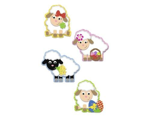 URSUS Bastelset 3D Schäfchen 24 Stück