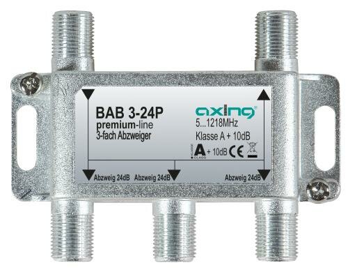 Axing BAB 3-24P 3-fach Abzweiger, 24 dB, 51218 MHz