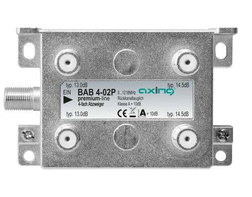 Axing BAB 4-02P 4-fach Terminal-Abzweiger,  51218 MHz