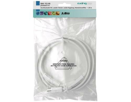 Axing BAK 752-00 Antennenkabel 7.5m, Koaxial, IEC, MF