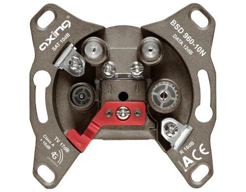 Axing BSD 960-10N Multimediadosen CATV, DATA, SAT, 10 dB