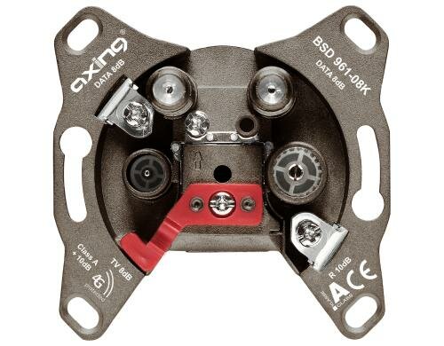 Axing BSD 961-08K Multimediadosen CATV, DATA, DATA, 8 dB