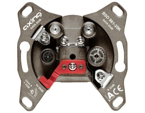 Axing BSD 961-20K Multimediadosen CATV, DATA, DATA, 20 dB