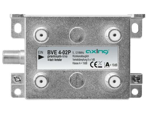 Axing BVE 4-02P 4-fach Verteiler, 51218 MHz, Bauform 02