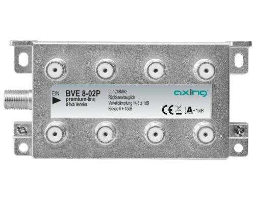 Axing BVE 8-02P 8-fach Verteiler, 51218 MHz, Bauform 02
