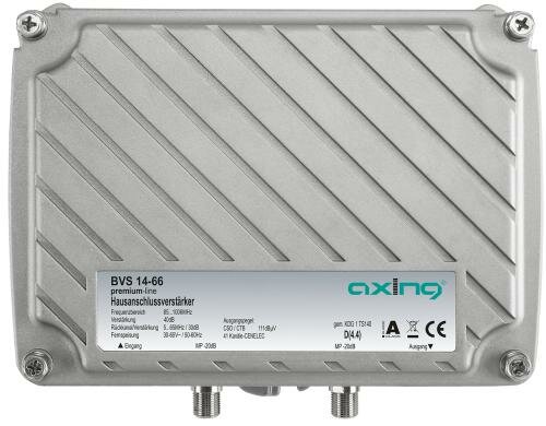 Axing BVS 14-66 Verstärker 40 dB,100 dBµV CSO/CTB,1006 MHz