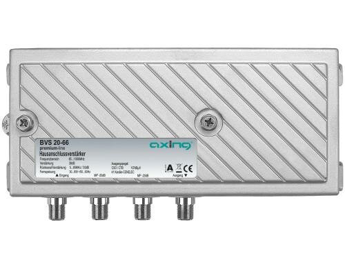 Axing BVS 20-66 Verstärker 38 dB,107 dBµV CSO/CTB,1006 MHz