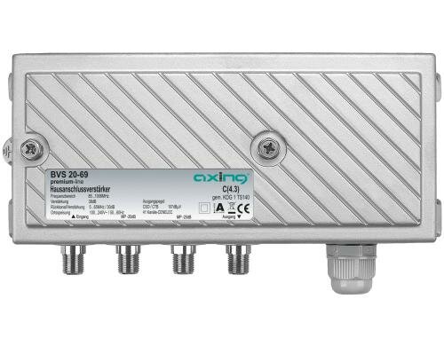 Axing BVS 20-69 Verstärker 38 dB,107 dBµV CSO/CTB,1006 MHz