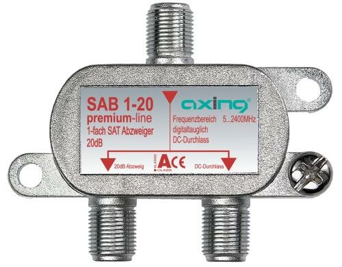 Axing SAB 1-20 1-fach SAT-Abzweiger, 20 dB, 52400 MHz