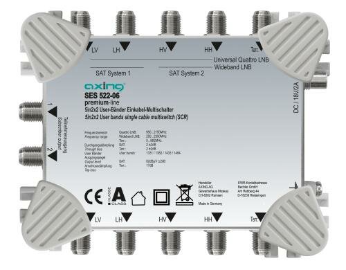 Axing SES 522-06 Einkabel-Multischalter , 5 in 2 x 2