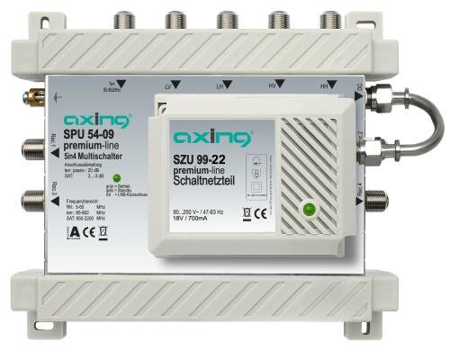 Axing SPU 54-09 Aktiver Multischalter,  5 in 4